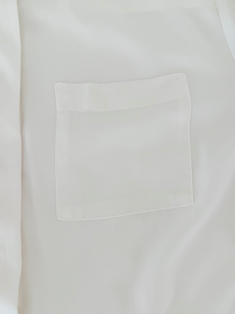 Nine West Off-White Button-Up Blouse | Long Sleeve | Size M - Picture 5 of 8